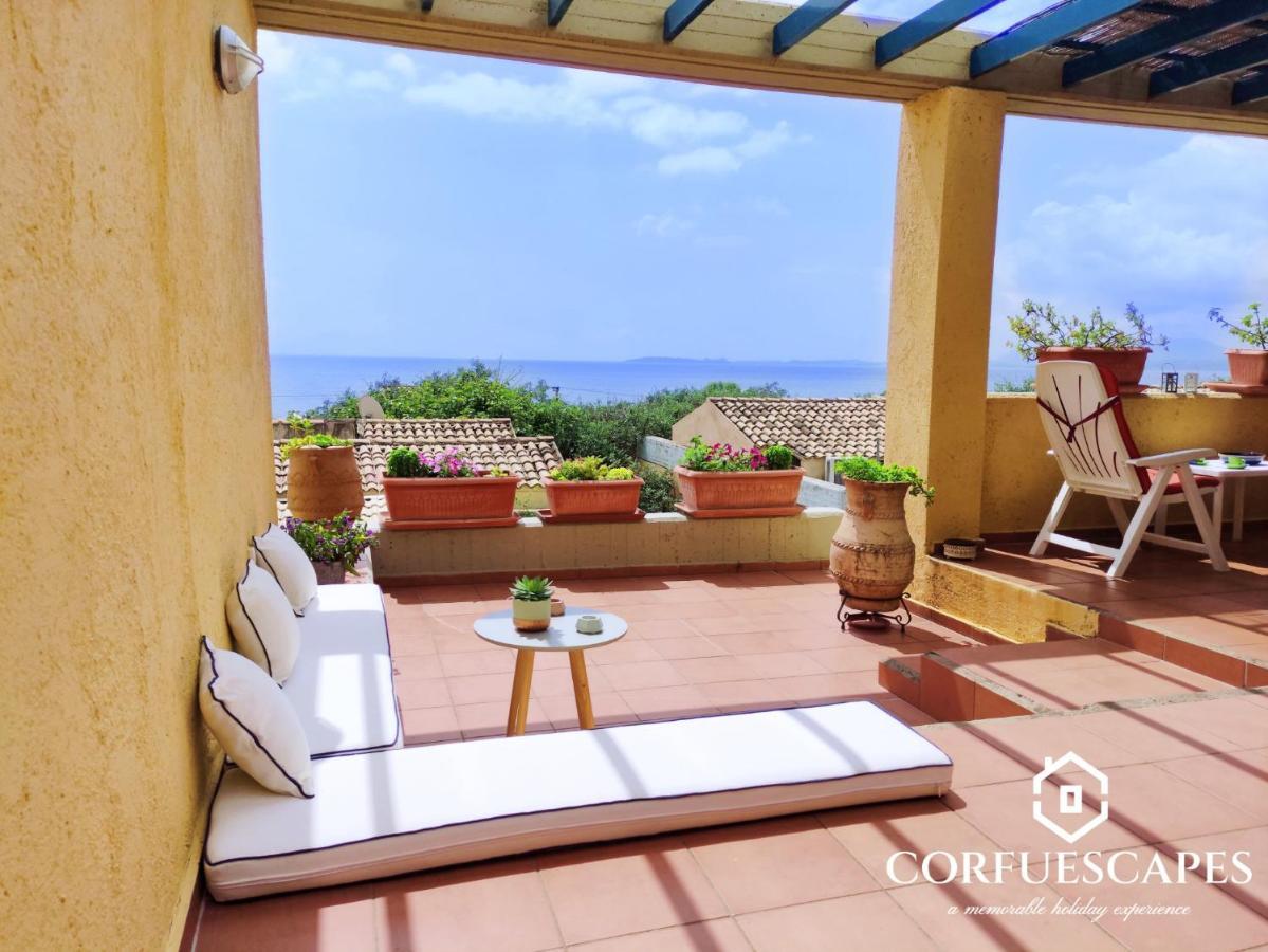 Mira El Mar By Corfuescapes Villa Barbati Ngoại thất bức ảnh